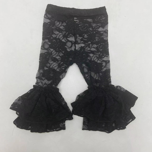 <span class=keywords><strong>Pantaloni</strong></span> a Zampa d'Elefante in Pizzo Bianco per Bambine, Personalizzabili Senza Quantità Minima, Marca Qingli OEM - Product Image 5