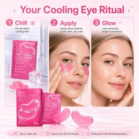 Patchs Masques Yeux au Collagène PDRN Niacinamide Éclaircissant Anti-Cernes Anti-Rides Soin des Yeux Gel Marque Privée OEM