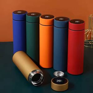 Corporate Activity Business Gift Stainless Smart Led Digital Temperature Display <b>Thermos</b> Vacuum Logo Printed Water Bottle - Product Image 4