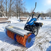 Nouvelle souffleuse à neige manuelle à essence Longxin 15HP avec une profondeur de 200 mm pour routes résidentielles, livraison gratuite dans le monde entier