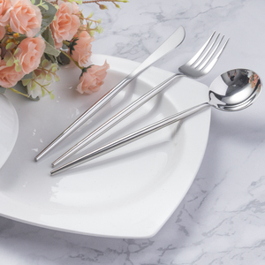 KaiYuan poignée aiguisée de polissage de miroir de style anglais couverts argentés en acier inoxydable de qualité supérieure pour le mariage - Product Image 2