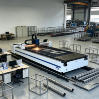 Machine de découpe laser à fibre CNC haute vitesse 3000W, nouvelle source Raycus, pour acier, fer, aluminium, bois, plastique, caoutchouc, PLT