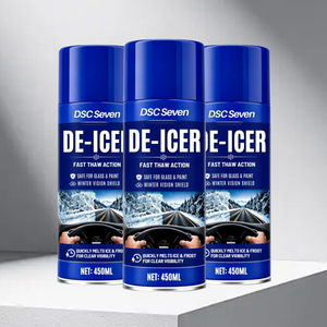 Dégivreur instantané <span class=keywords><strong>pour</strong></span> pare-brise automobile, spray aérosol anti-givre et anti-neige <span class=keywords><strong>pour</strong></span> verres, serrures et rétroviseurs - Product Image 1