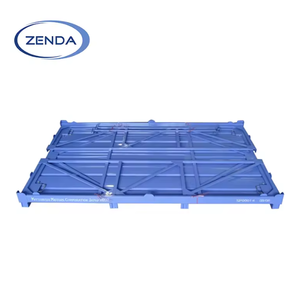Palettes pliables résistantes de cage en acier avec la marque faite sur commande de <span class=keywords><strong>Zenda</strong></span> de taille de grillage - Product Image 2