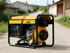 Generatore Diesel Portatile 1.8kW, Monofase 110/220/230/380V, 50/60Hz, Raffreddato ad Aria, 4 Tempi, Monocilindrico, Telaio Aperto - Product Image 3