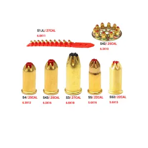 S5 5.6x15mm Single Shot 22 Cal .22 Calibre Nail Gun Bullet Nail Gun Cartouche Pour. 22 Nail Gun