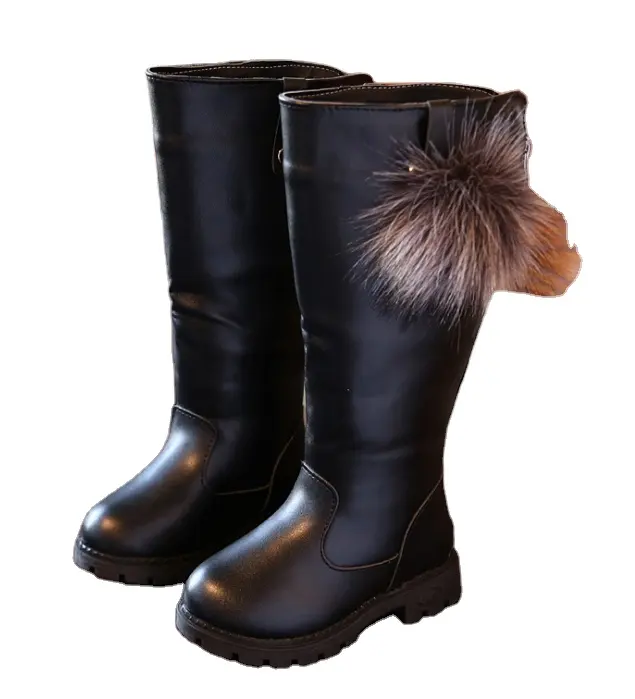 Nieuwe Winter Kids Meisjes Mode Hoge Hakken Sneeuw Schoenen Prinses Leuke Boot