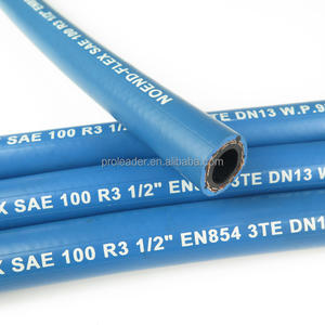 SAE 100 R3 EN 854 3te 160 бар высокого давления Синий Гладкий текстильный плетеный резиновый шланг для воды - Product Image 3