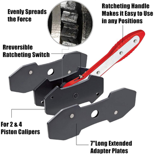 360 Degree <strong>Brake</strong> Caliper <strong>Compression</strong> <strong>Tool</strong> Rotating Ratchet Car Piston <strong>Brake</strong> Press <strong>Tool</strong> Expander for Dual Piston Disc <strong>Brake</strong> - Product Image 4
