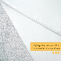 JIASHIKE 100% Feutre de protection peinture résistant à l'eau blanc auto-adhésif moderne en plastique pour sols, couverture en polaire enduite de PE