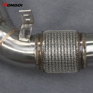 ท่อลงสเตนเลสสตีลขัดเงา สำหรับ M850I G14 G15 G16 X5M X5 G05 G30 M550I N63 - Product Image 4