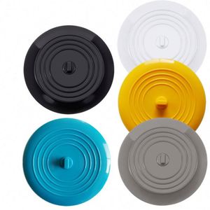Bouchon de baignoire en silicone grand format, filtre anti-cheveux, couvercle à ventouse plat pour cuisine et salle de bain - Product Image 5