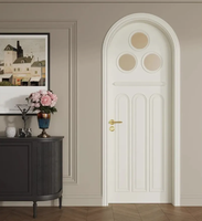 Portes intérieures en bois massif de style rétro du milieu du siècle, insonorisées, finition laquée personnalisée pour la décoration de la maison, de la chambre, de la villa, de l'hôtel, du hall