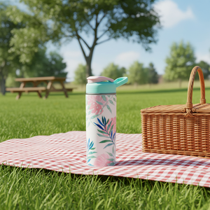 Borraccia per Bambini Ecologica Riutilizzabile da 330ml Senza BPA con Doppia Parete, Coperchio Ribaltabile e Cannuccia - Product Image 4