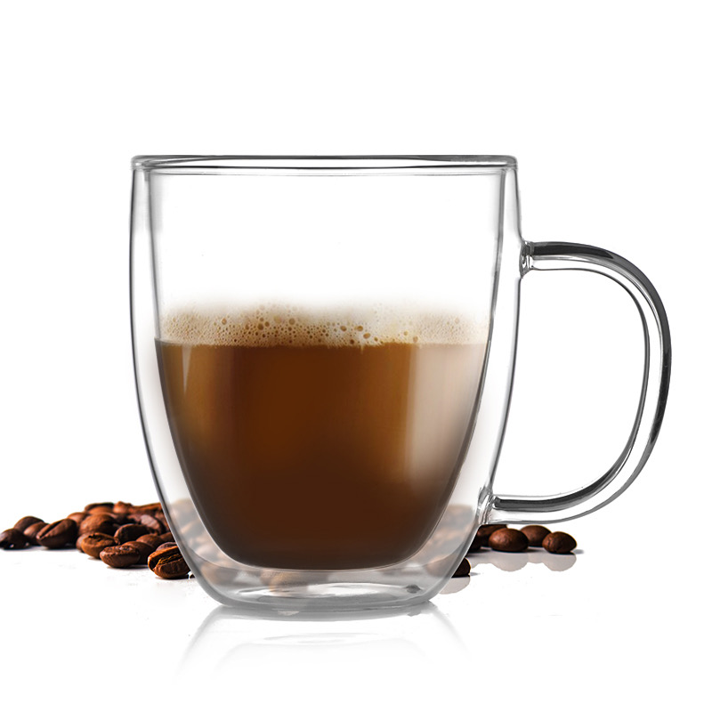 450ml/15oz 350ml/12oz 250ml Double Wall Glass cup