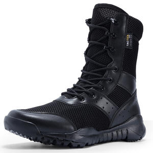Bottes tactiques pour hommes en cuir et textile, semelle en caoutchouc, pour la randonnée, la <span class=keywords><strong>chasse</strong></span>, l'escalade, le tir, les voyages, les activités de plein air - Product Image 1