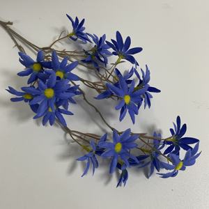 Casa decorativa <span class=keywords><strong>3</strong></span> forchette margherite di seta fiori artificiali <span class=keywords><strong>margherita</strong></span> per la festa di nozze decorazione in vaso per interni - Product Image 3