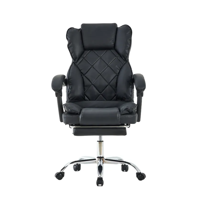 Cadeira de massagem com apoio para os pés Cadeiras de escritório executivo (novo) Premium Office preço barato PVC couro giratório ferro CE moderno Hangsheng