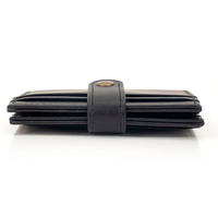 Dompet tempat kartu pria, dompet kulit asli ukiran kustom sederhana