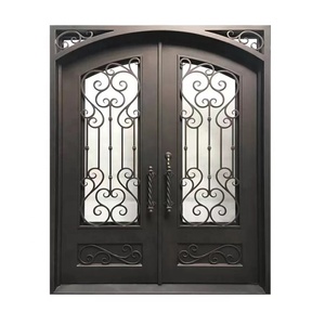 Dé un cupón de $500 en efectivo diseños de puerta principal rotura térmica de puerta doble - Product Image 1