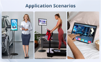 Tablette tout-en-un publicitaire de bureau 15,6'' avec Android 11 RK3566, écran tactile capacitif pour hôtel, hôpital