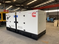 Genset Diesel Ultra-Senyap Weichai 50KVA/100KVA/200KVA dengan Kabin Kedap Suara untuk Instalasi Luar Ruangan, Mesin 220/380V