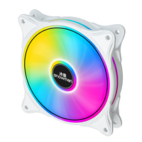 CF120 ARGB 120mm White PWM PC Case Fan 20dBA Silent 5V Sync Daisy Chain for Gaming Computer Wholesale OEM Supplier