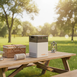 Générateur solaire portable 1200W à onde sinusoïdale pure, batterie de secours d'urgence pour la maison et l'extérieur, station d'alimentation portable LiFePO4 pour le camping - Product Image 2