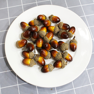 ลูกโอ๊กเทียม งานฝีมือจากโฟม ลูกโอ๊กปลอมพร้อมฝา  ผลไม้จำลอง ขนาด 3 ซม. สำหรับ<span class=keywords><strong>ต</strong></span>กแ<span class=keywords><strong>ต</strong></span>่งแจกัน <span class=keywords><strong>ของ</strong></span>ตกแ<span class=keywords><strong>ต</strong></span>่ง<span class=keywords><strong>บ</strong></span>้าน <span class=keywords><strong>ของ</strong></span>ขวัญคริสต์มาส - Product Image 3