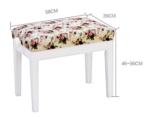 Taburete de <span class=keywords><strong>piano</strong></span> de tela de flor, Banco de <span class=keywords><strong>piano</strong></span> de elevación única, <span class=keywords><strong>silla</strong></span> de <span class=keywords><strong>piano</strong></span> eléctrica de madera maciza de estilo rural, venta al por mayor de fábrica - Product Image 3