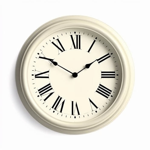 Designer Fashion Wall Clock | Classic Analog | 30cm | Roman Numerals | Traditional Design | Quartz Movement Clock for Bedroom
