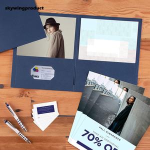 แฟ้มใส่เอกสารสองช่อง ยี่ห้อ Skywingproduct เป็นมิตรกับสิ่งแวดล้อม ได้รับการรับรองมาตรฐาน FSC ขนาด Letter พร้อมช่องใส่เอกสารแบบแบน - Product Image 4