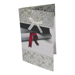 Custom Logo Printed Eco-Friendly Personalized Matte Varnishing <b>Simple</b> Design Coated Paper Gift Card Classmate DIY Greeting Card - Product Image 3