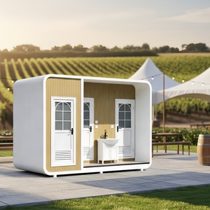 Toilettes portables haut <span class=keywords><strong>de</strong></span> gamme Apple Cabin Pod pour les attractions touristiques, les parcs, les sanitaires mobiles <span class=keywords><strong>de</strong></span> luxe en plein air pour hommes et femmes - Product Image 4