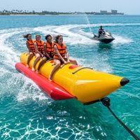 Bateau banane gonflable commercial de haute qualité, poisson volant flottant, jeu de sport nautique, bateau banane remorquable