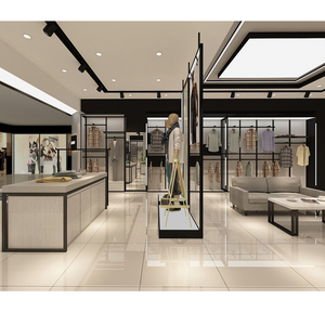 Design gratuito produttori <span class=keywords><strong>Showroom</strong></span> negozio di abbigliamento uomo espositore scarpe espositore Stand - Product Image 3