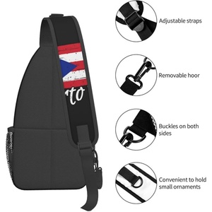 Bolso cruzado con bandera de Puerto Rico, mochila patriótica de gran capacidad para <span class=keywords><strong>viajes</strong></span>, senderismo, mochila de un solo hombro, personalizado para hombres y mujeres - Product Image 4