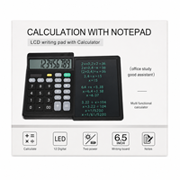 Calculatrice 2-en-1 et tablette d'écriture LCD – Calculatrice scientifique avec bloc-notes LCD intégré