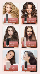 Großhandel Ionen Heißluftbürste mit 3 Temperaturstufen, PTC-Heizung, für glattes und lockiges Haar, 6-in-1 Haarstyling-Tools Set und Haartrockner - Product Image 6