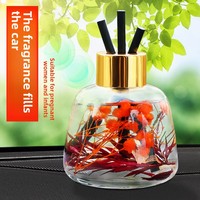 Diffuseur de parfum solide pour voiture en gros, désodorisant d'ambiance décoratif de luxe pour voiture, flacon diffuseur à bâtonnets