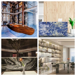 Dalles de granit de luxe en labradorite bleue pour meubles, dessus de table, comptoirs en granit émeraude bleue, décoration de la maison - Product Image 3