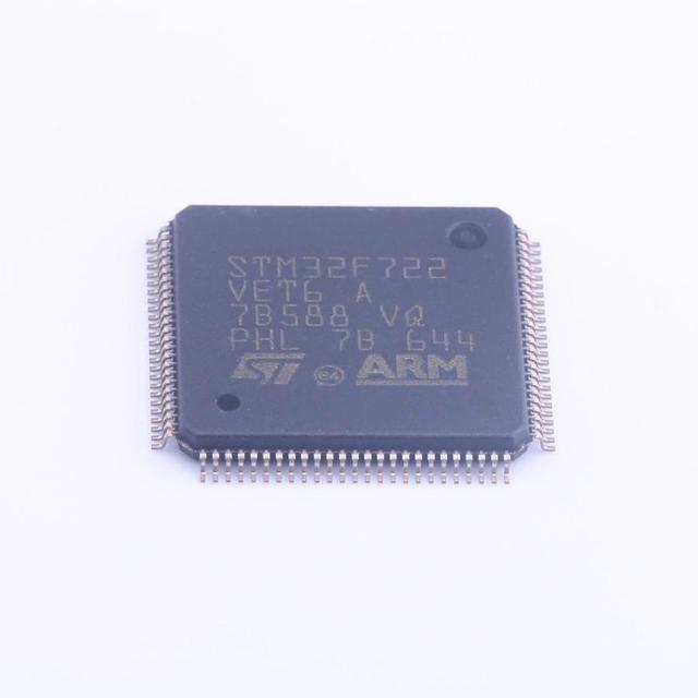 ARM Microcontrollers - MCU High-performance & DSP FPU, Arm Cortex-M7 MCU 512 Kbytes of Flash 216 MHz CPU, STM32F722VET6