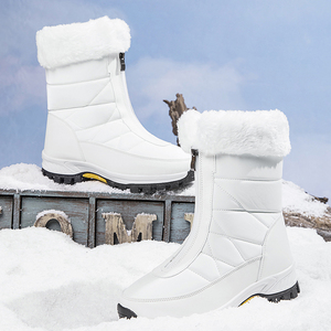 Rusia gran oferta zapatos de algodón grueso con cremallera superior alta para viajes al aire libre <span class=keywords><strong>botas</strong></span> de nieve cálidas para caminar ligeras para <span class=keywords><strong>mujer</strong></span> - Product Image 3
