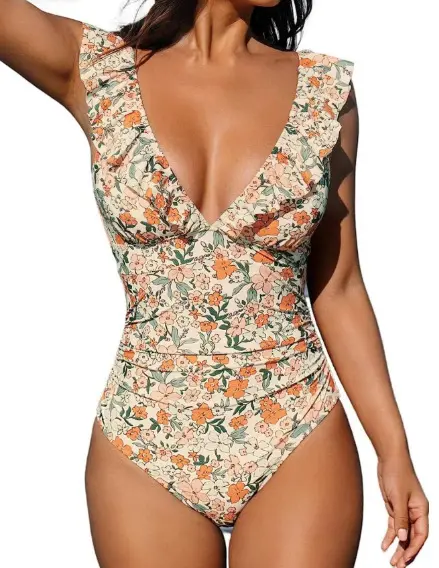 Venda imperdível Body de uma peça para mulheres, roupa de praia conservadora, acessórios de banho com fivela, decoração feminina