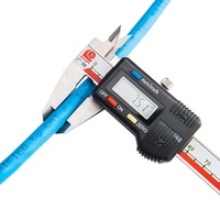 Cable LAN Linkwylan Cat6A SFTP 23AWG 10G 500MHz Clase Ea Blindado LSZH, Compatible con 4PPoE, Aislamiento de Espuma PE Azul de 8 Conductores