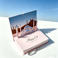 Boîte rigide de luxe en forme de livre 3D pop-up, boîte cadeau en papier magnétique personnalisée avec ruban pour les cadeaux de fêtes et d'anniversaires
