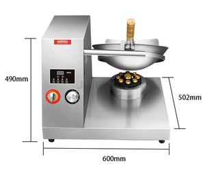 Wok à gaz électrique automatique en acier inoxydable Machine à frire le riz frit Machine antiadhésive Intelligente High-tech Intelligence - Product Image 3