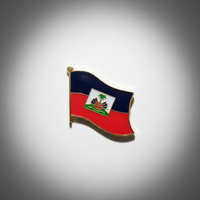 GREPAS GIFTS Épinglette drapeau d'Haïti de 1 pouce, épinglette patriotique pour chapeau, épinglette de pays du monde