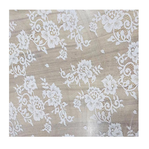 قماش دانتيل من التول الفرنسي باللون الوردي بتصميم عصري للبيع بالجملة لفساتين الزفاف والعرائس - Product Image 1
