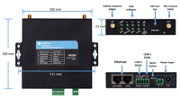 Enrutador industrial M2M Openwrt WIFI IoT Edge Gateway 5G 4G con tarjeta SIM dual